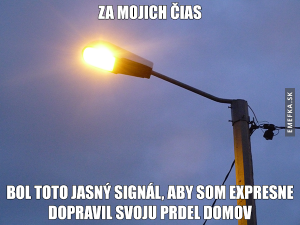 Kdy jsem večer chodil domů