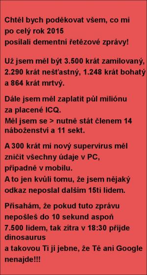 Poděkování