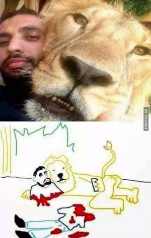 Lví selfie