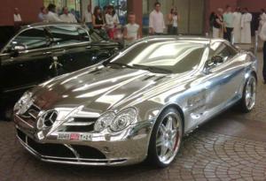 Mercedes s chromem