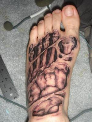 Tetování na noze