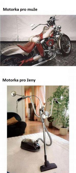 motorka pro muže a pro ženu