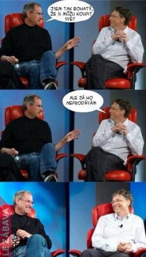 Steve Jobs a Bill Gates