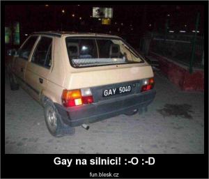 Gay na silnici! :-O :-D