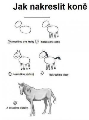 Tutoriál jak nakreslit koně