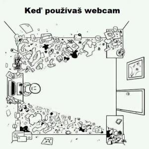 webcam on