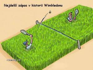 Tenisový zápas ve Wimbledonu