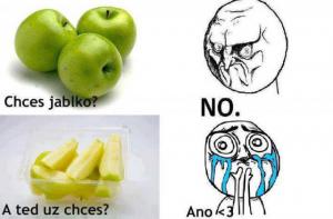 Dáš si jablíčko?