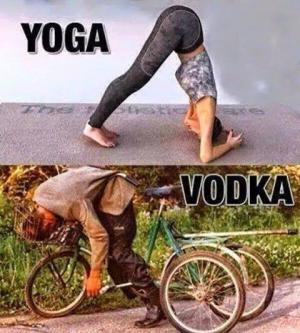 Yoga vs. vodka