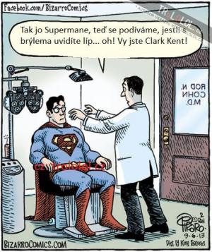Superman u očního lékaře