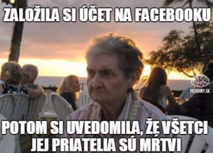 Důchodkyně a FB