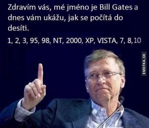 Bill Gates a jeho počítání do desíti...