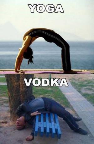 Yoga a vodka