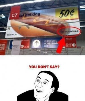 Veľkosť hot-dogu