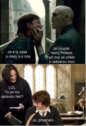 Harry setřel Voldemorta