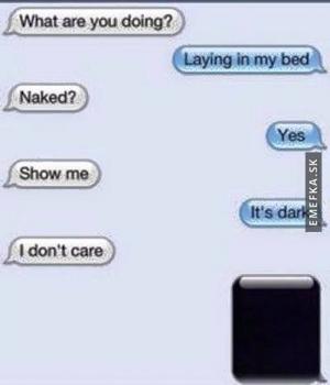Ležím v posteli nahá