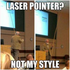 Když nemáš laser