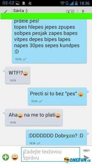 Čtěte bez "pes" :D