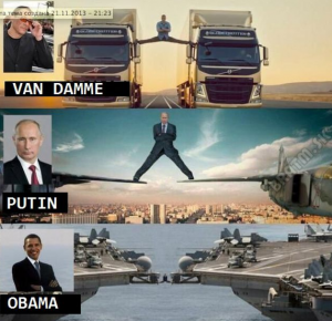 Van Damme, Putin a Obama