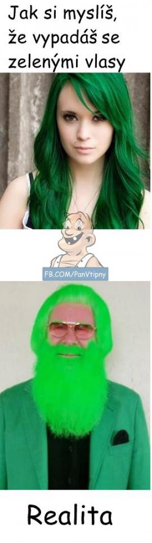 Zelené vlasy