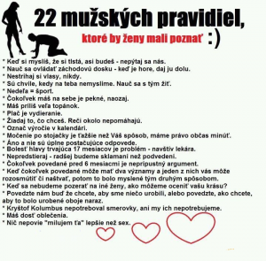 22 Mužských pravidel