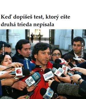 Když dopíšeš test