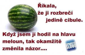 Říkala, že ji rozbrečí jen cibule