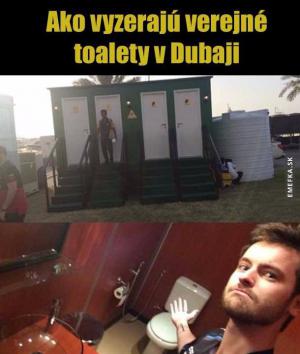 Veřejné toalety v Dubaji