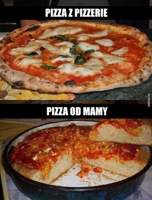 Pizza z pizzerie vs. od mámy