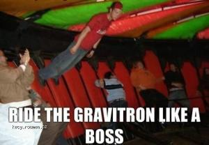 Ride the gravitron
