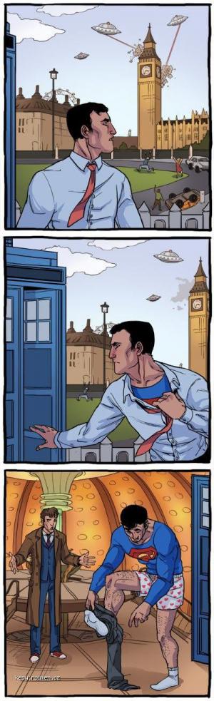 superman in england