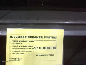 invisible speaker system