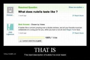 What does nutella