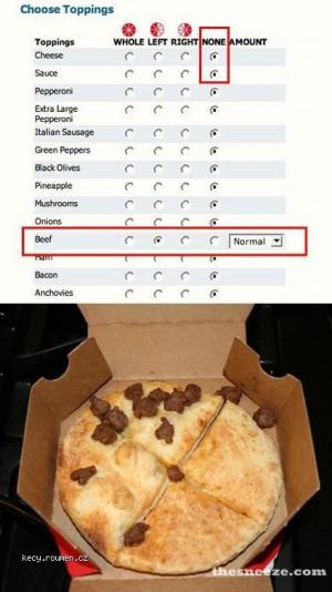 pizza beef