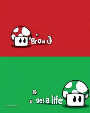 Grow up  get a life