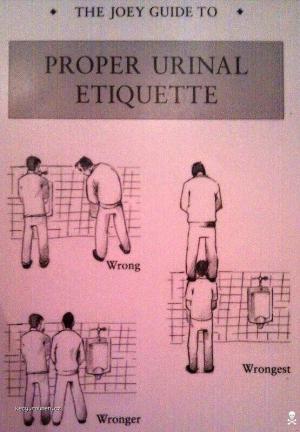 urinal etiquette