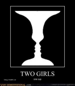 two girls 1 cup