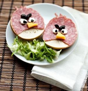 Angry Birds sandwich