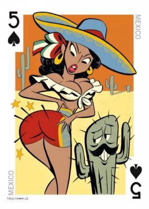 Nice Playing Cards With Girls  Mexico