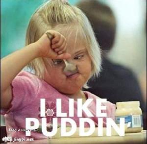 i like puddin