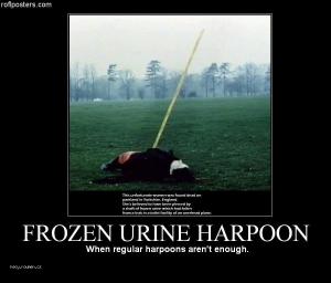 frozen urine harpoon