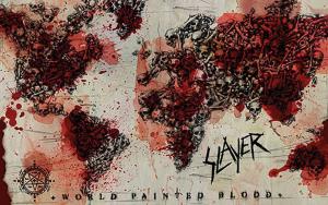 world painted blood