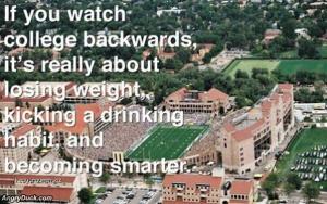 Watch College Backwards