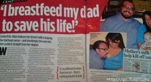 I breastfeed my dad to save his life