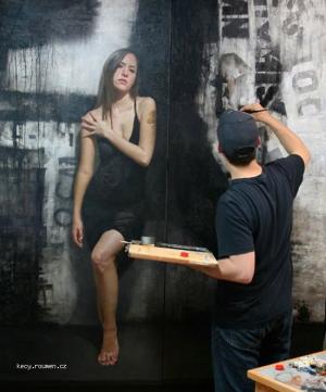 Ultra realistic paintings on the wall 8