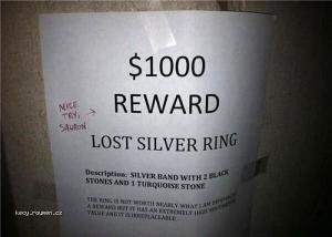 Lost silver ring
