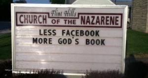 Church Facebook Sign