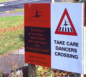 dancers crossing