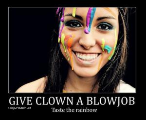 clown blowjob