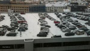 parkovani na snehu